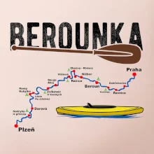 Mapa řeky Berounky