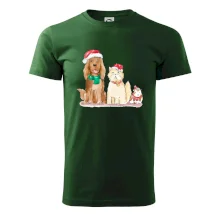 Veselé vánoce - pes, křeček a kočka