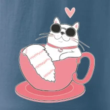 Hustá kočka v hrníčku