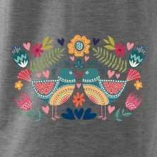 Folklor - dva barevní ptáčci