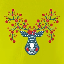 Folklor - jelen s červenými plody