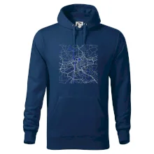 Praha - Mapa s vodními toky