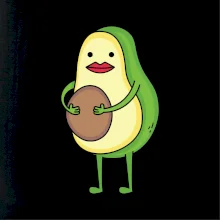 Párové triko - avokádo