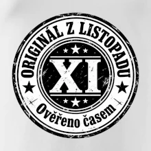 Originál z listopadu černobílá pečeť XI