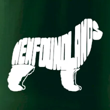 Novofundlandský pes - nápis v tělě