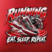 Běžecká bota se stopkami eat sleep repeat