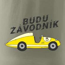 Budu závodník žluté  auto