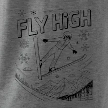 Černobílý skokan fly high