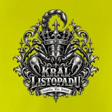 Král listopadu královský štír a koruna