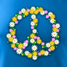 Peace symbol kopretiny