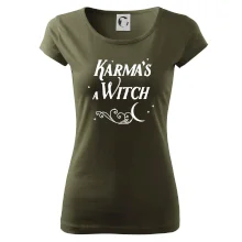 Karma's a Witch - nápis