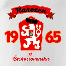 Narozen v Československu - Přelepený znak 1965