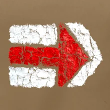 Párová turistická značka červená