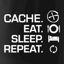 Eat sleep repeat Cache