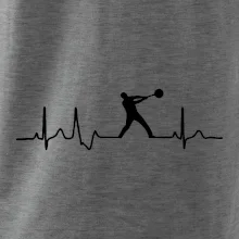 EKG hod kladivem muž