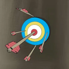 Šípy v barevném terči