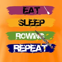 Eat sleep rowing repeat barevné