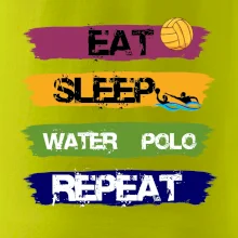 Eat sleep watter polo barevné
