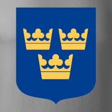 Švédský znak tři korunky na prso