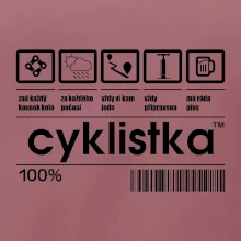 Čárový kód - Cyklistka