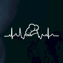 EKG kuchařská čepice