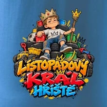 Listopadový král dětského hřiště na trůnu