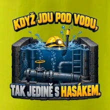 Instalatér pod vodou s hasákem