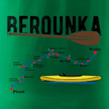 Mapa řeky Berounky