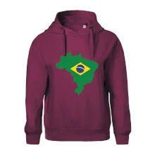 Brazílie vlajka v mapě Brazílie vlajka v mapě