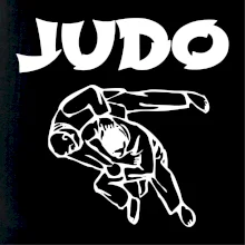 Judo nápis + postavy Judo nápis + postavy