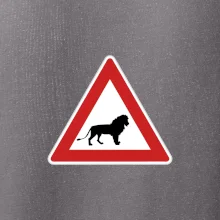 Dopravní značka - Pozor lev