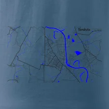 Neratovice - Mapa s vodními toky