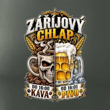 Záříjový chlap -  do 16 káva  od 16 pivo