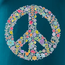 Peace symbol lístečky