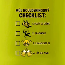 Můj boulderingový checklist