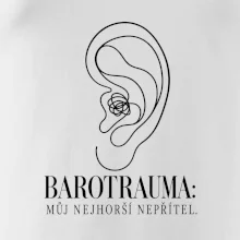Barotrauma můj nejhorší nepřítel ucho s uzlem v lince