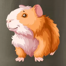 Morče - kreslené, bílo oranžové