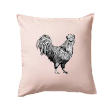 Kohout kreslený černobílý