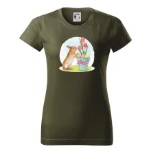 Velikonoční zajíček tulipány