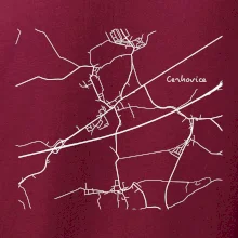 Černobílá mapa Cerhovice 267 61