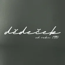 Psací nápis dědeček s ročníkem