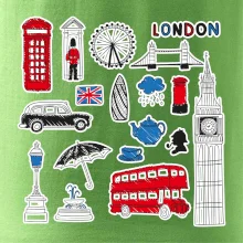 Velká Británie - kreslené ikonky