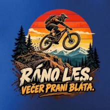 Ráno les večer praní bláta na kole