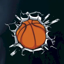 Basketbal míč v triku Basketbal míč v triku
