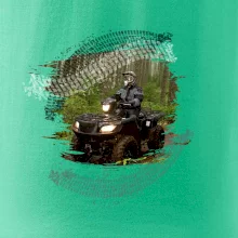 ATV čtyřkolka v lese