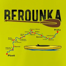 Mapa řeky Berounky