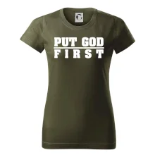 Put God first tlustý nápis