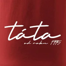 Psací nápis táta s ročníkem