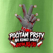 Řezník počítám prsty na konci směny