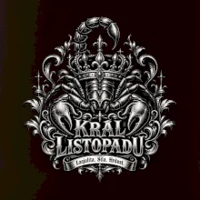 Král listopadu královský štír a koruna